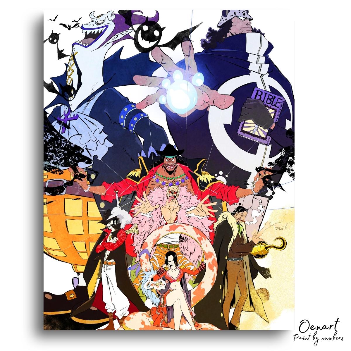 One Piece: 7 Warlords of the Sea - Anime Diamond Painting