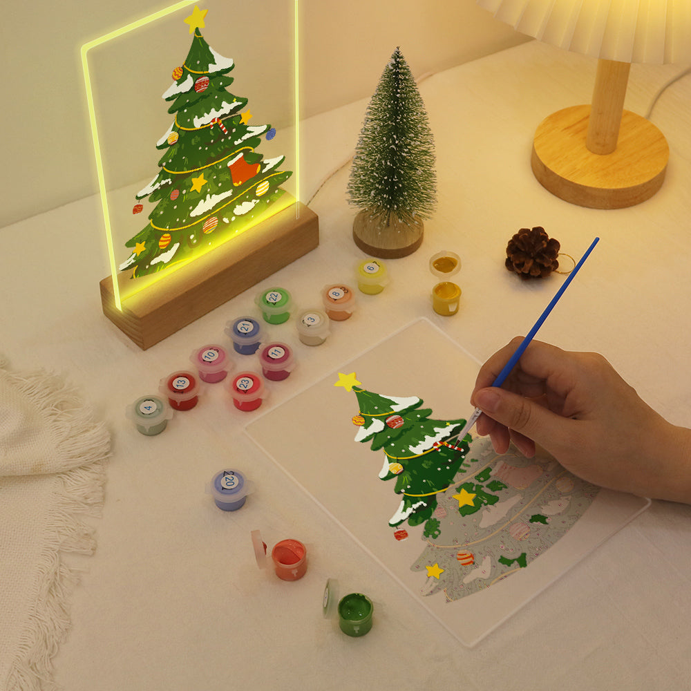 LED Christmas Tree Paint by Numbers Kit