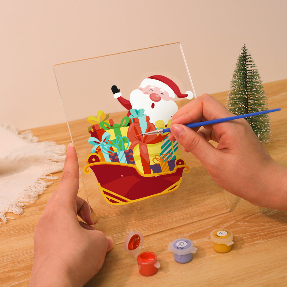 LED Santa Sleigh Paint by Numbers Kit