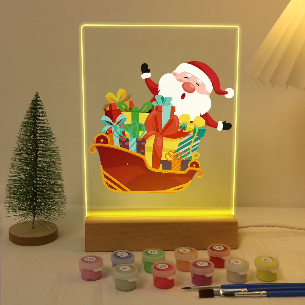 LED Santa Sleigh Paint by Numbers Kit