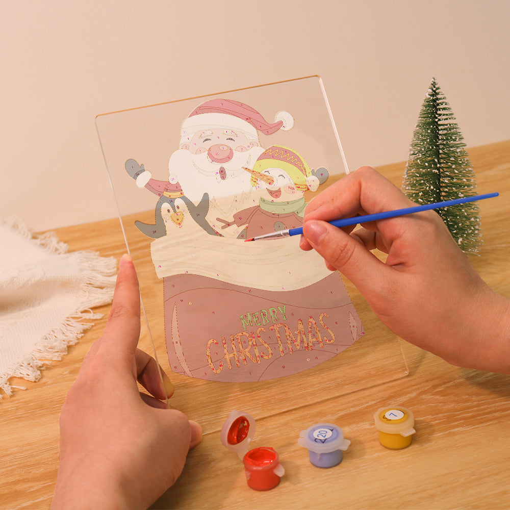 LED Santa & Friends Paint by Numbers Kit