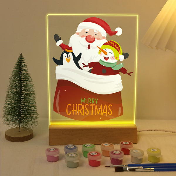 LED Santa & Friends Paint by Numbers Kit