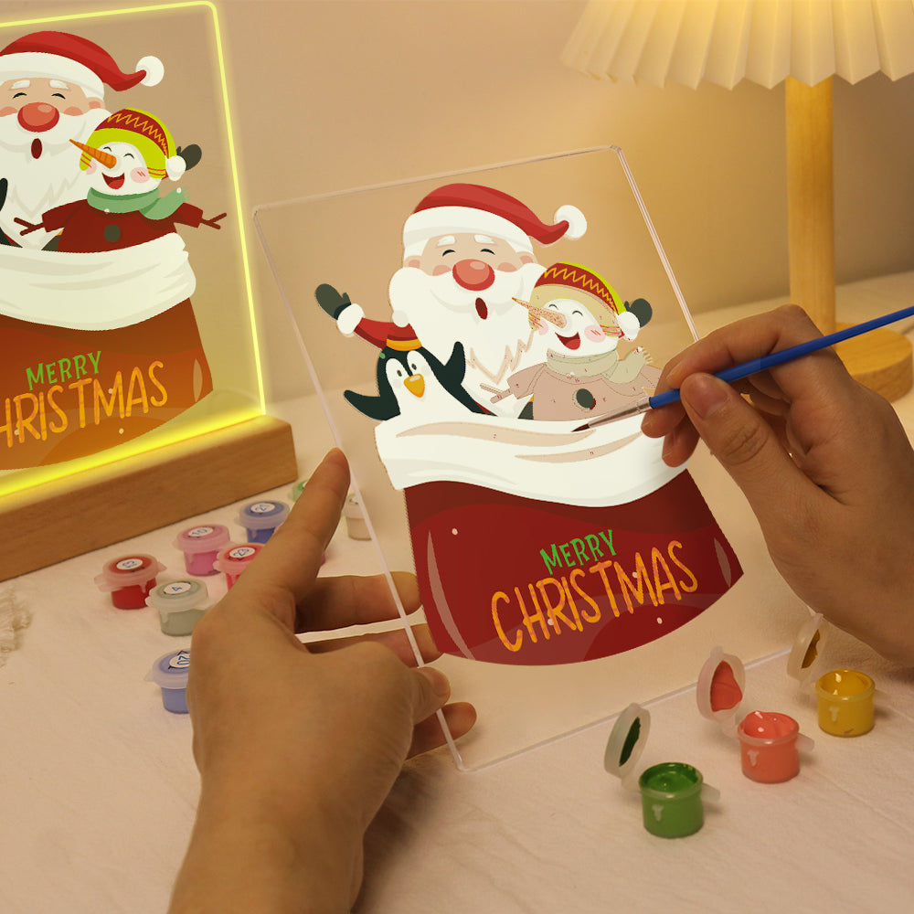 LED Santa & Friends Paint by Numbers Kit