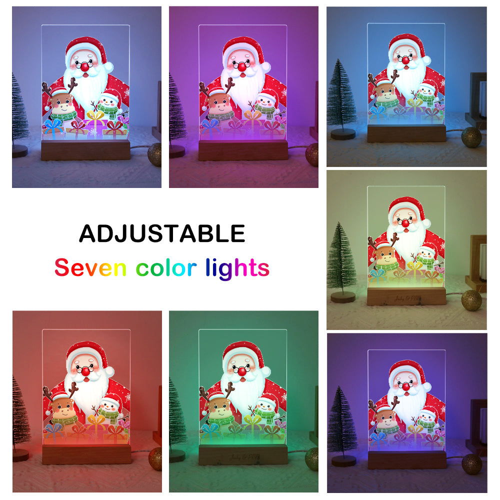 LED Santa & Reindeer Paint by Numbers Kit