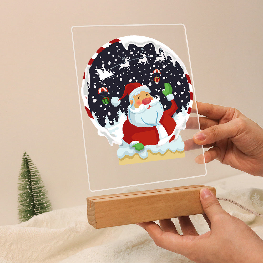 LED Santa Snow Globe Paint by Numbers Kit