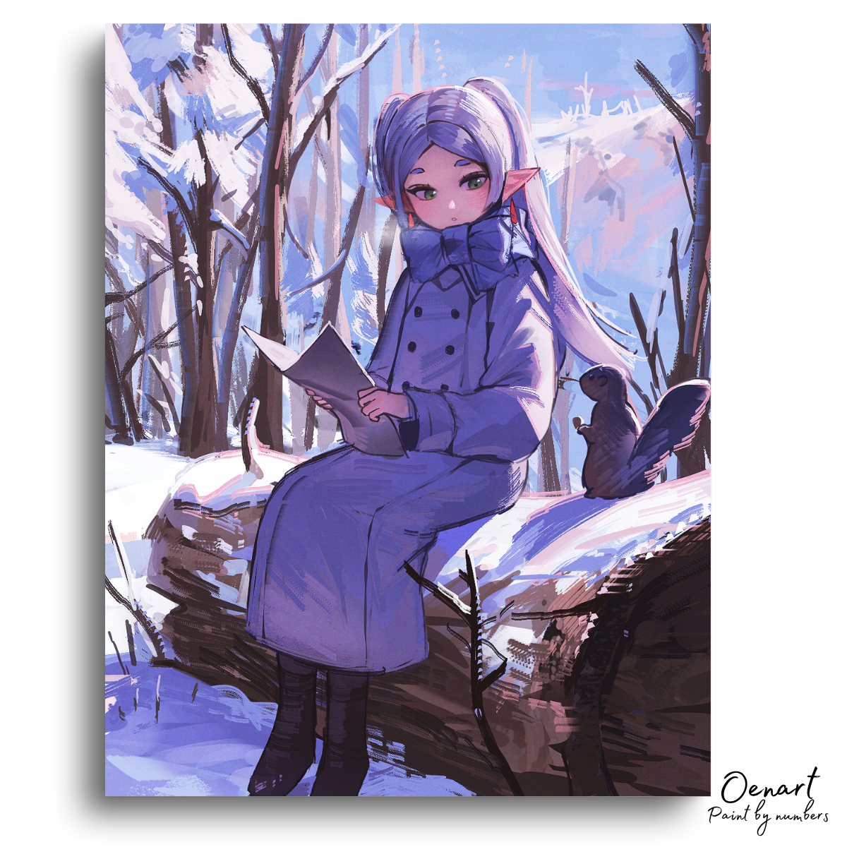 Frieren Beyond Journey's End: Frieren in The Snow - Anime Painting Set