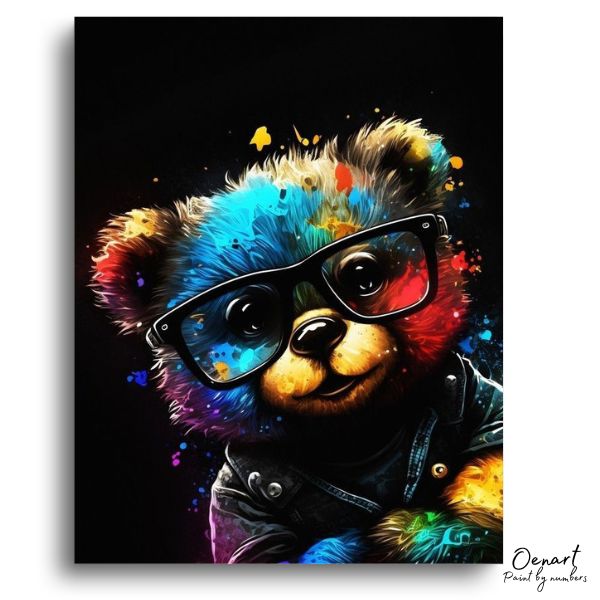 Hello Teddy Bear: Paint By Numbers Kit