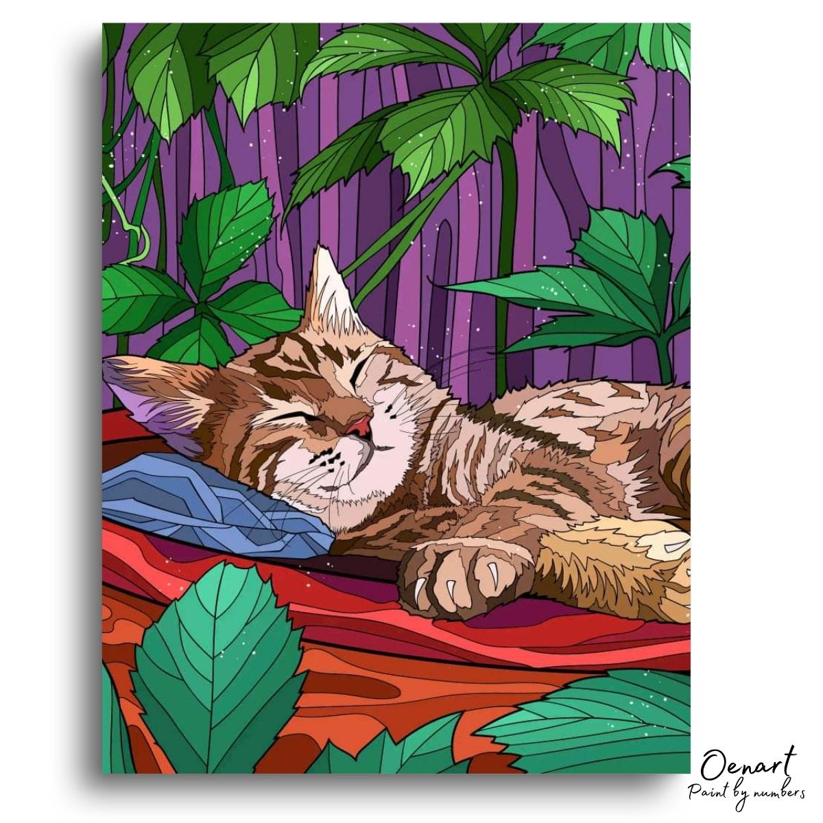 Sleepy Cat: Childrens Art Set