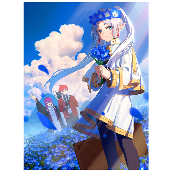 Frieren Beyond Journey's End: Blue Moonweed Field - Anime Painting Set