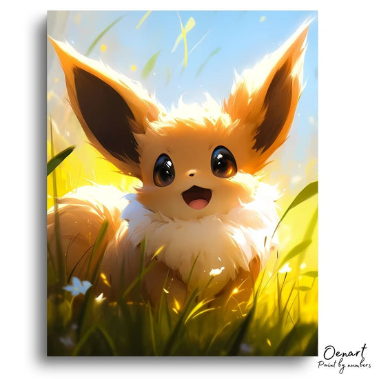 Pokemon: Happy Eevee - Anime Diamond Painting