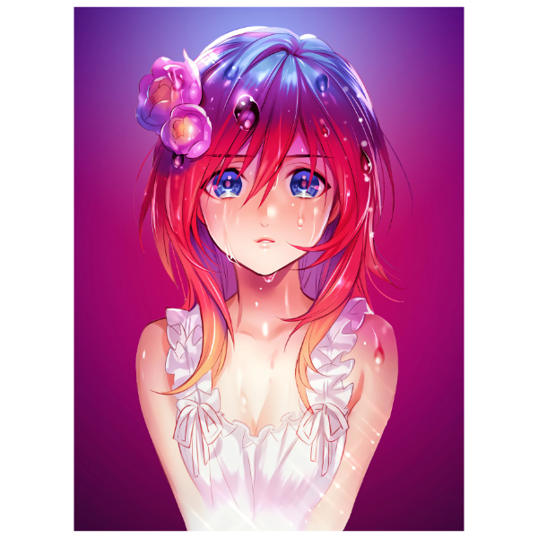 Anime Girl: Beautiful and Sad - Anime Diamond Painting