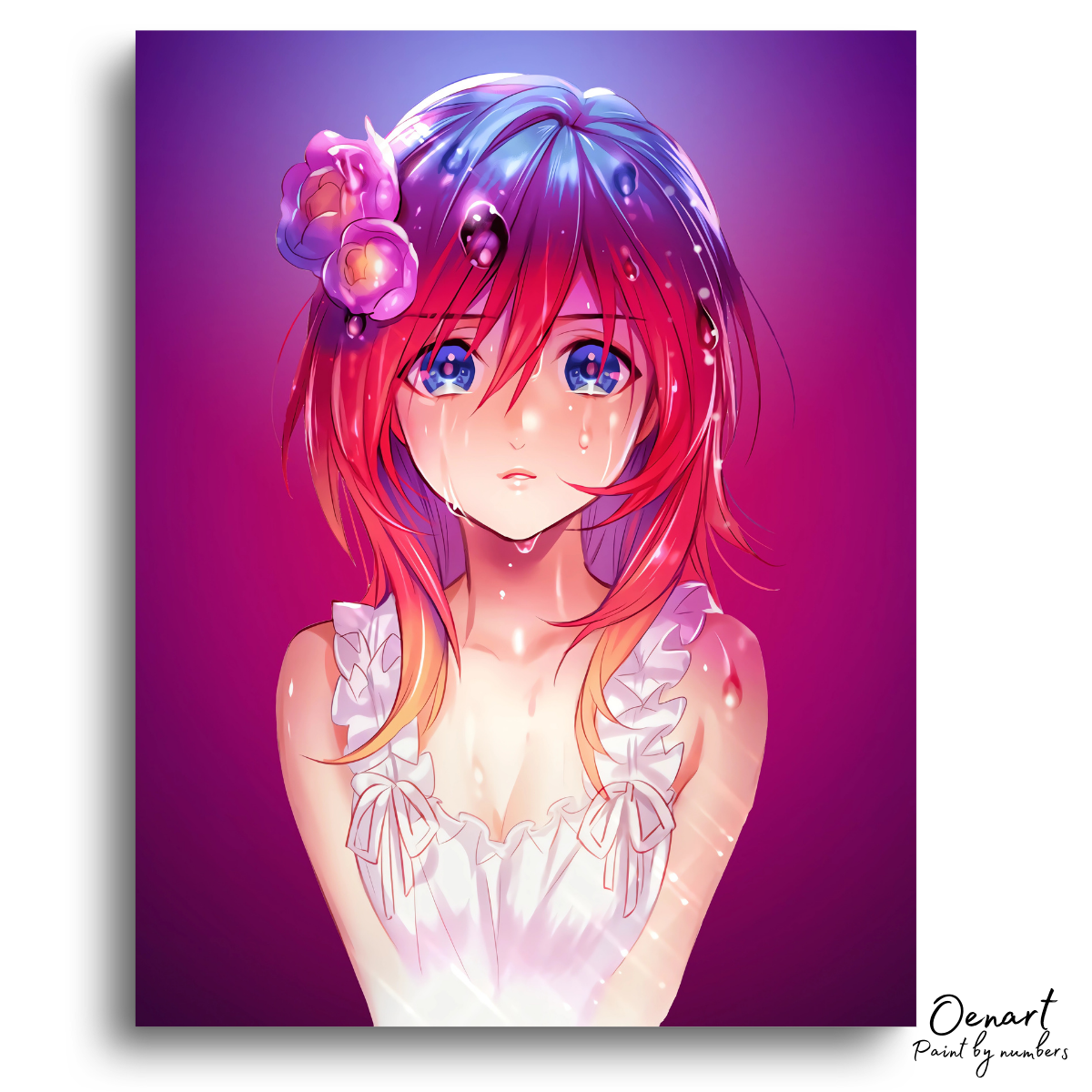 Anime Girl: Beautiful and Sad - Anime Painting Set