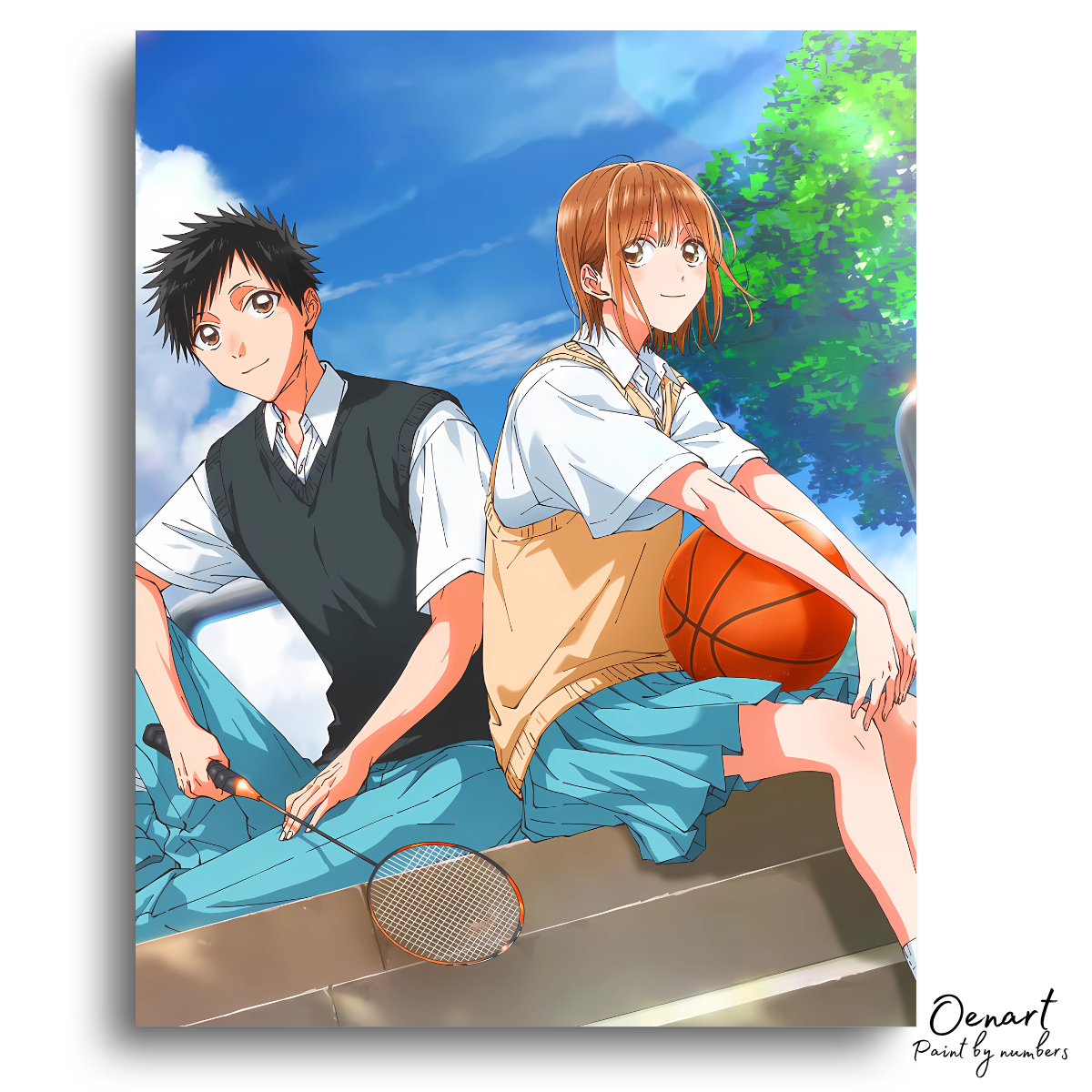 Blue Box: Taiki & Chinatsu - Anime Paint By Numbers Kit