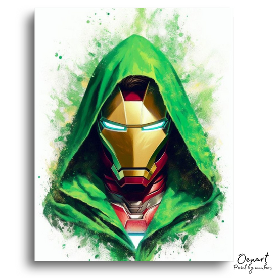 Hooded Iron Man: Paint By Numbers Kit