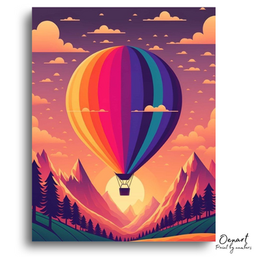 Sunset Balloon - Diamond Painting Kit