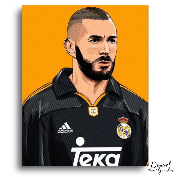 Benzema Real Madrid Striker - Paint By Numbers Kit