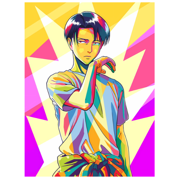 Attack on Titan: Colorful Levi - Anime Painting Set