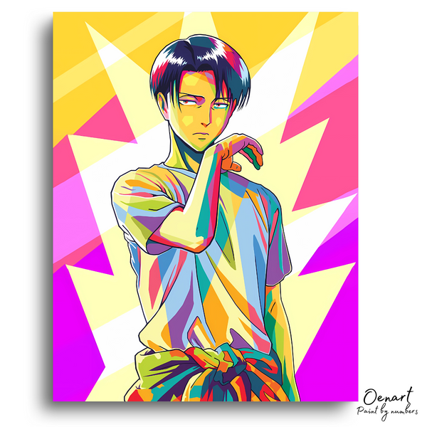 Attack on Titan: Colorful Levi - Anime Diamond Painting