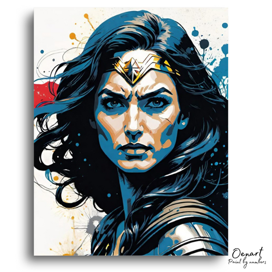 Wonder Women Portrait: Paint By Numbers Kit