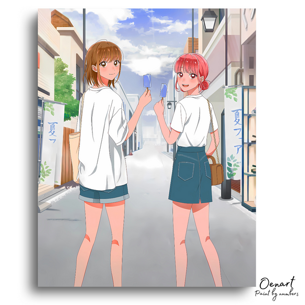 Blue Box: Hina and Chinatsu - Anime Paint By Numbers Kit