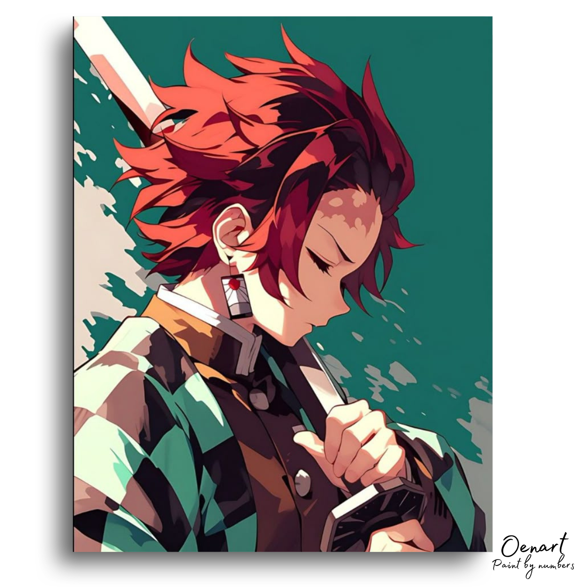 Demon Slayer: Tanjirou Focused - Anime Diamond Painting