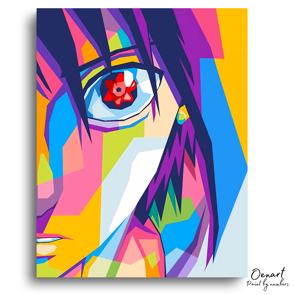 Naruto Shippuden: Sasuke Mangekyo Sharingan - Anime Paint By Numbers Kit