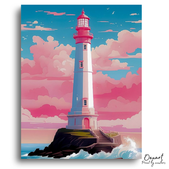 Pinky Lighthouse: Paint By Numbers Kit