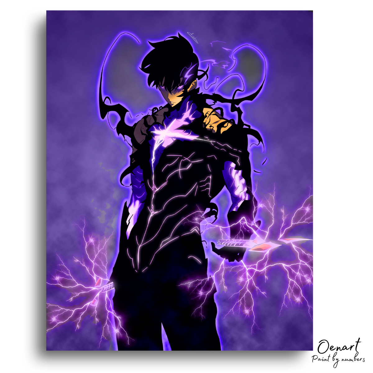 Solo Leveling: Jin Woo Shadow Armor - Anime Painting Set