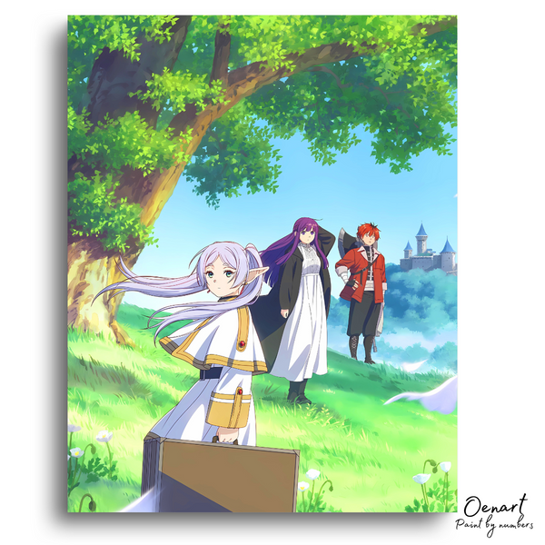 Frieren Beyond Journey's End: Frieren Fern and Stark - Anime Paint By Numbers Kit