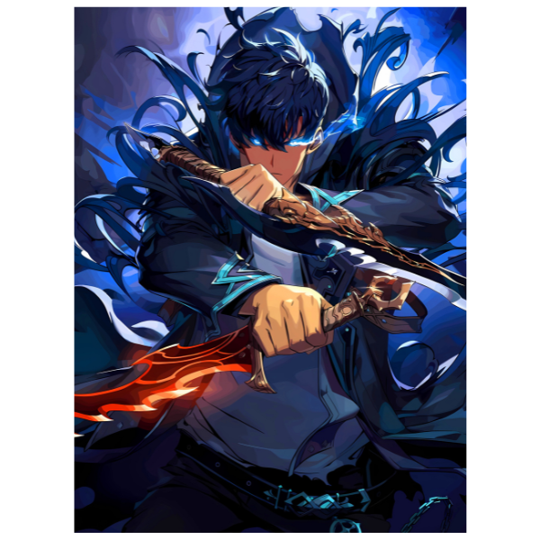 Solo Leveling: Jin Woo - Anime Paint By Numbers Kit