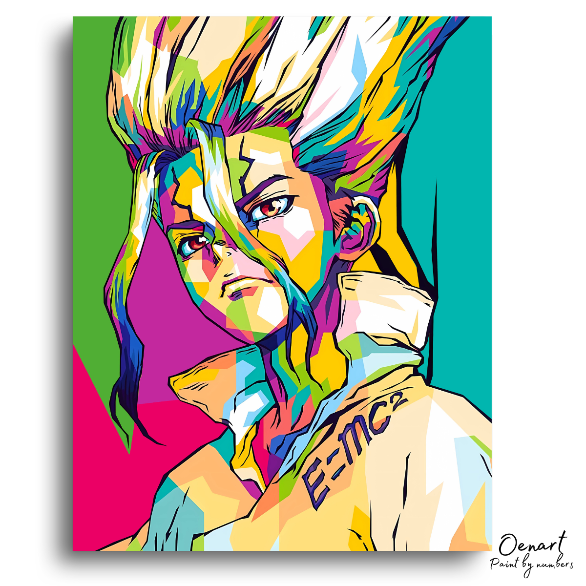 Dr. Stone: Senku Colorful Art - Anime Paint By Numbers Kit