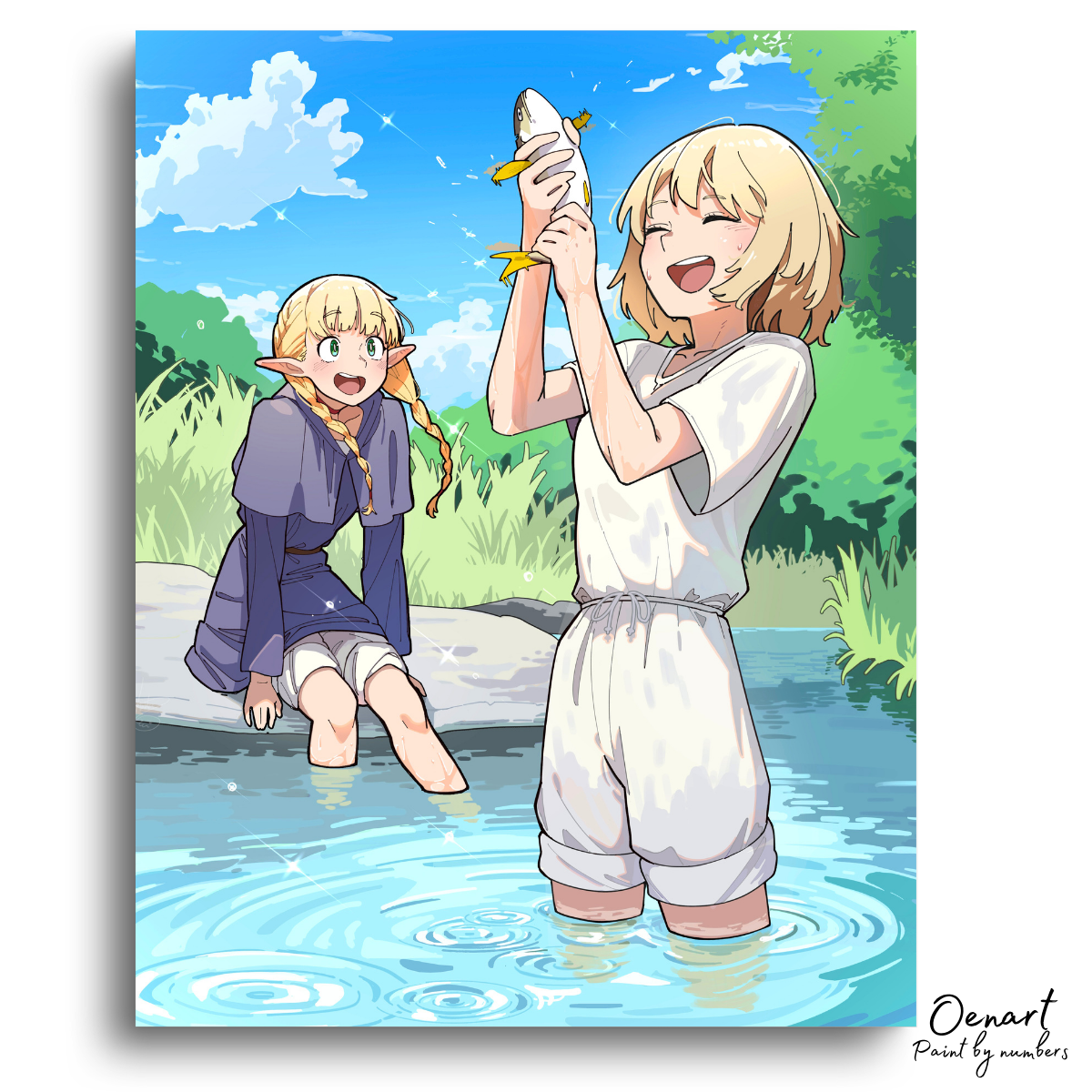 Delicious in Dungeon: Falin & Marcille - Anime Paint By Numbers kit