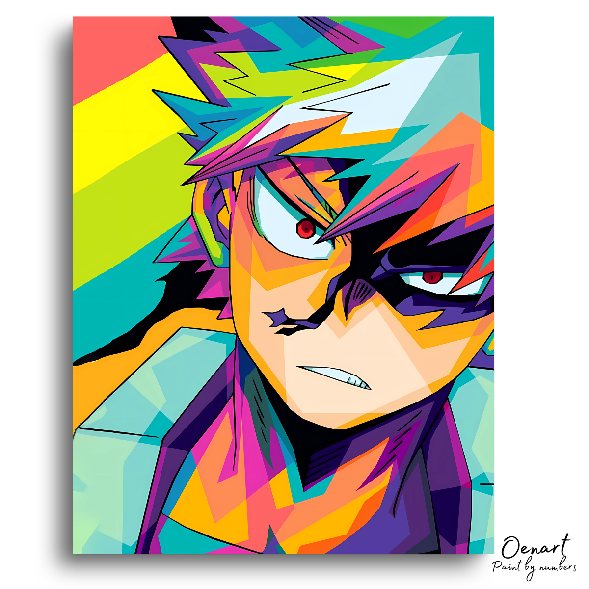 My Hero Academia: Bakugou Pop Art - Anime Paint By Numbers Kit