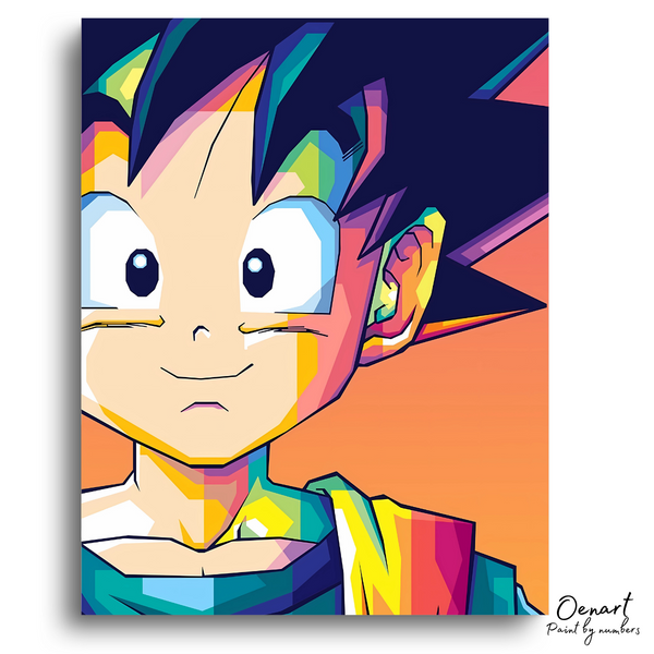 Dragon Ball: Young Goku Pop Art - Anime Paint By Numbers Kit