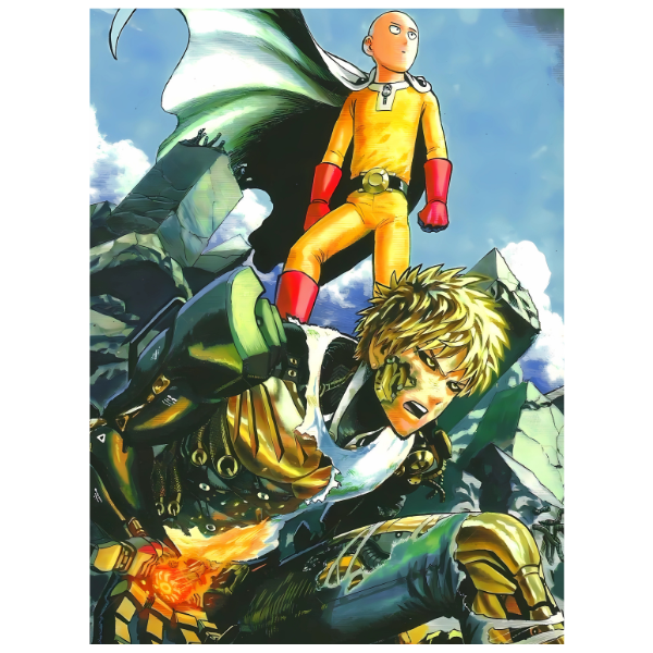 One Punch Man: Saitama and Genos - Anime Paint By Numbers Kit