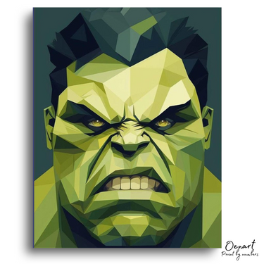 Hulk Angry Face - Diamond Painting Kit