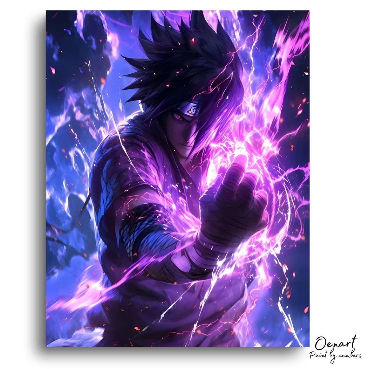 Naruto: Sasuke Thunder Fist - Anime Diamond Painting