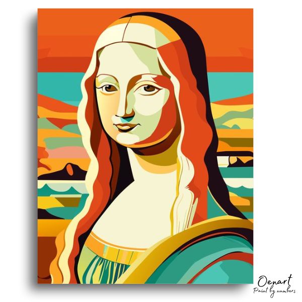 Mona Lisa Pop Up Art: Paint By Numbers Kit