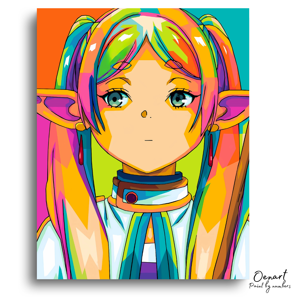 Frieren Beyond Journey's End: Frieren Wpap Art - Anime Paint By Numbers Kit