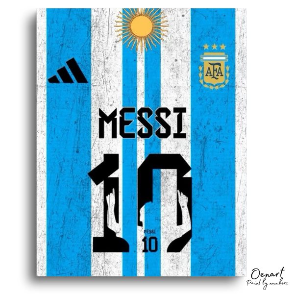 Messi 10 Shirt - Paint By Numbers Kit