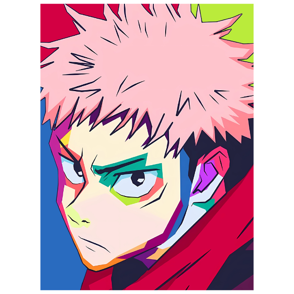 Jujutsu Kaisen: Yuji Pop Art - Anime Paint By Numbers Kit