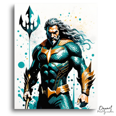 Aqua Man The Sea Guardian: Paint By Numbers Kit