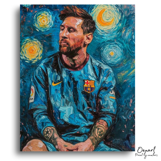 Messi Starry Night - Paint By Numbers Kit