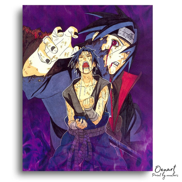 Naruto Shippuden: Itachi & Sasuke - Anime Paint By Numbers Kit