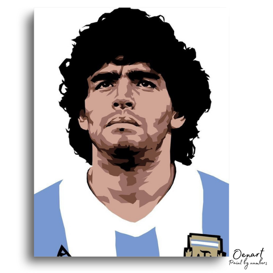 Maradona In Line - Paint By Numbers Kit