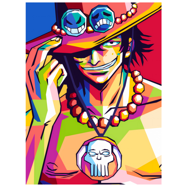 One Piece: Ace Pop Art - Anime Painting Set