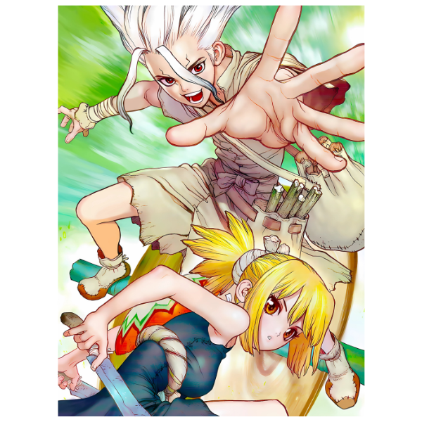 Dr. Stone: Senku and Kohaku - Anime Paint By Numbers Kit