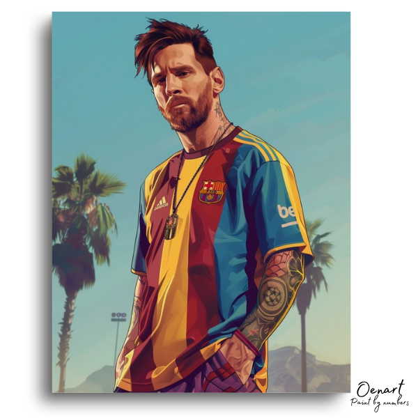 Messi Vice City - Paint By Numbers Kit