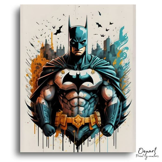 Batman Over The City: Paint By Numbers Kit