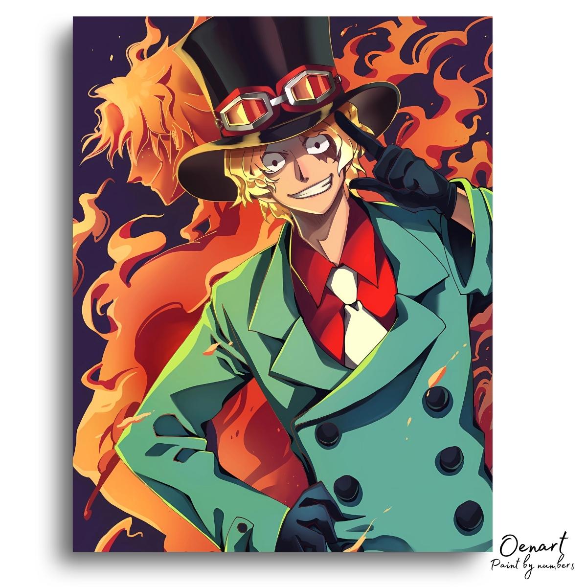 One Piece: Sabo - Anime Paint By Numbers Kit